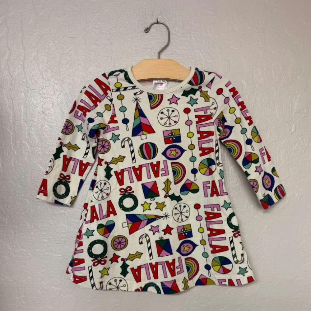 $23 ADD ON hanna andersson‎ holiday christmas dress 2T Zara Mini Boden Baby Gap